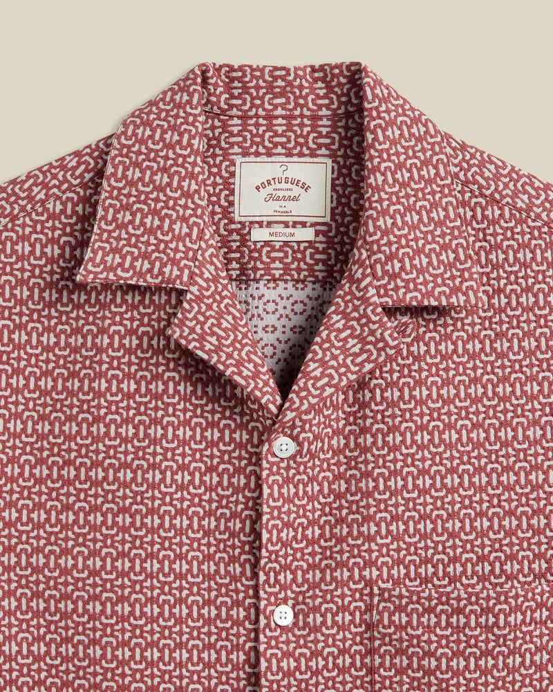 Abstract Tile Shirt - Clay