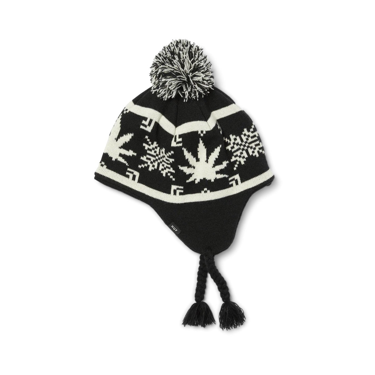 Arctic Plantlife Braided Beanie - Black