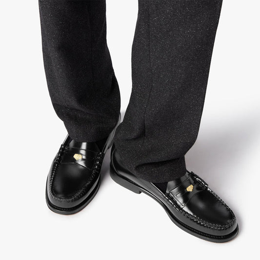 Weejun Anniversary Larson Penny Loafers - Black Leather
