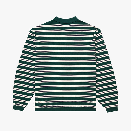 Crossfield L/S Polo Knit - Deep Green