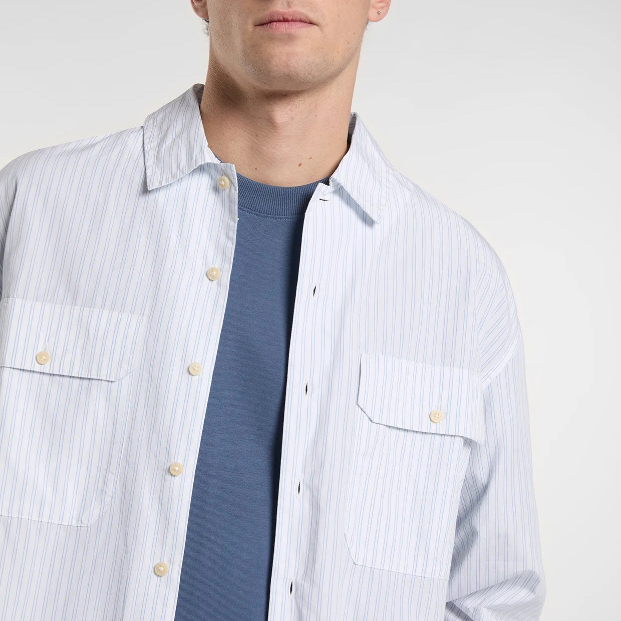 Supima LS Work Shirt - White