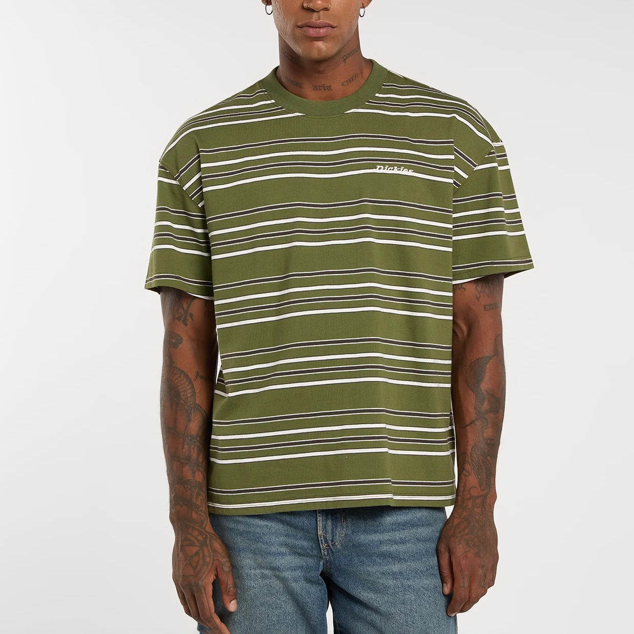 East Liberty Stripe SS Tee - Cypress
