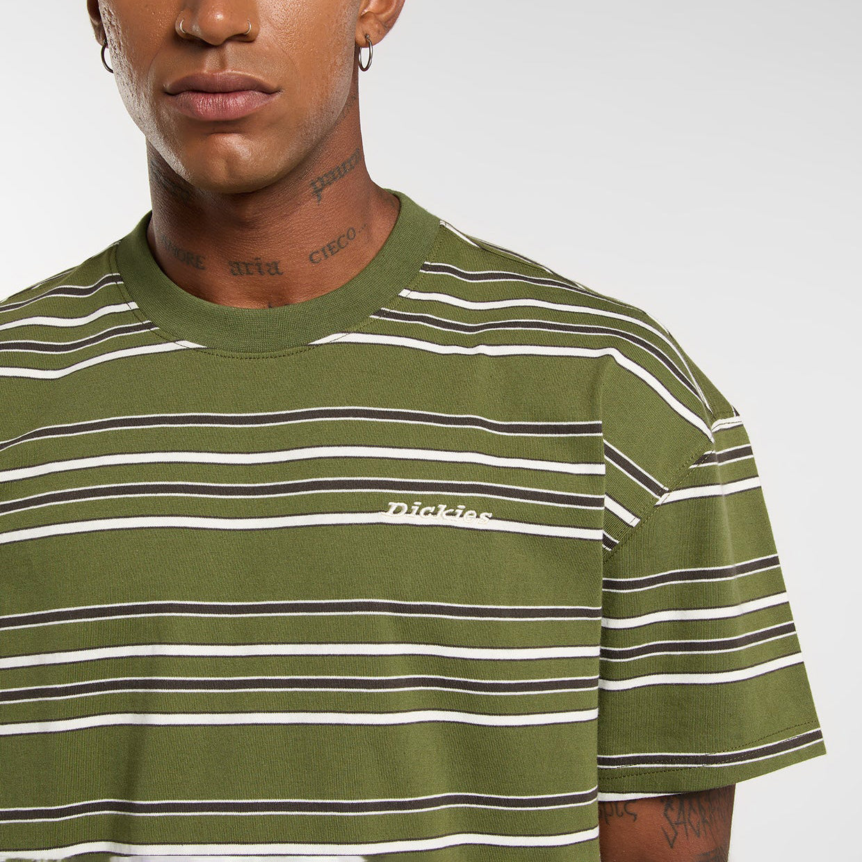 East Liberty Stripe SS Tee - Cypress