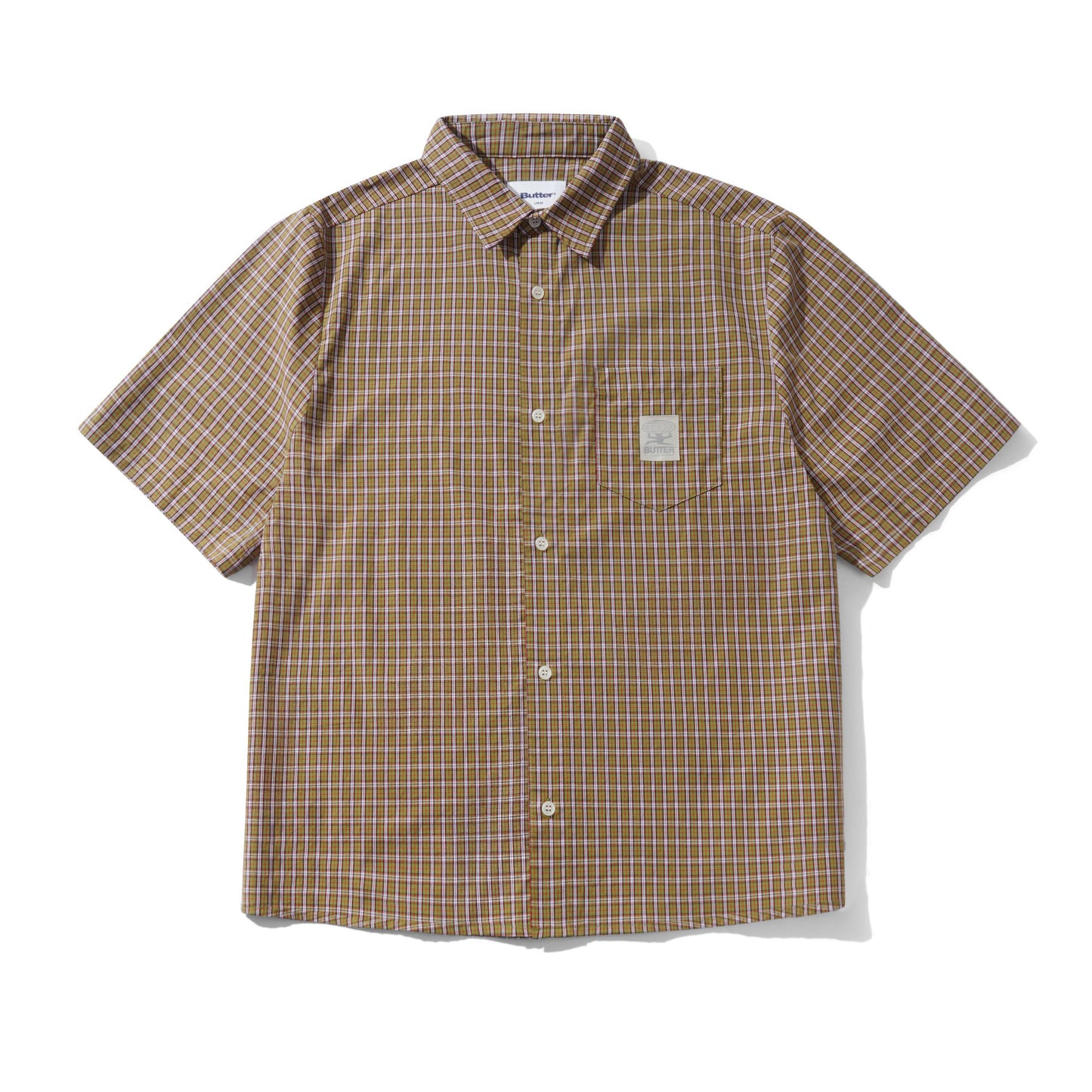 Equipment S/S Shirt - Lime / Red