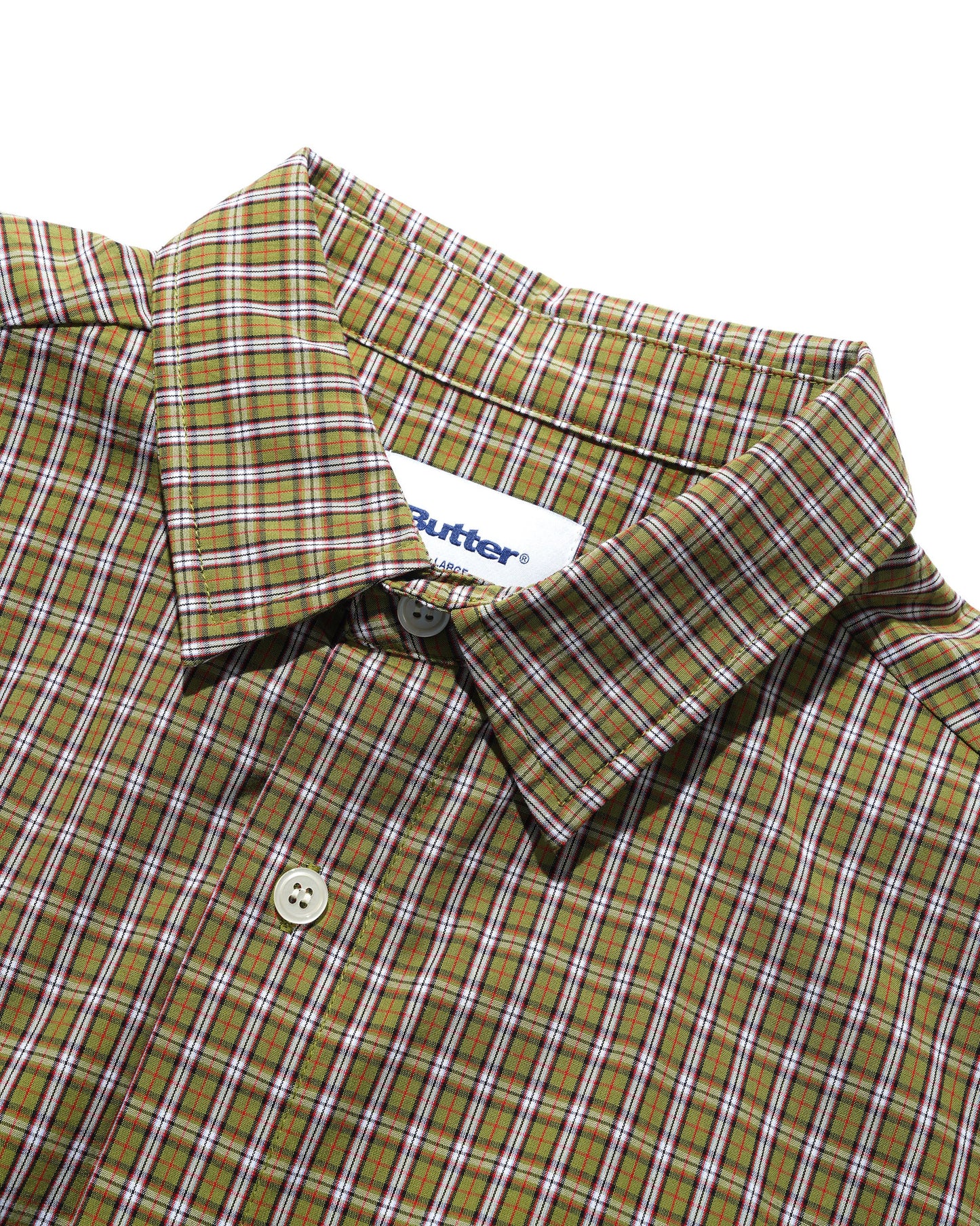 Equipment S/S Shirt - Lime / Red