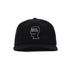 Flannel Logohead 6 Panel Hat - Black