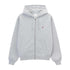 One Point Zip Hooded Sweatshirt - Heather Grey