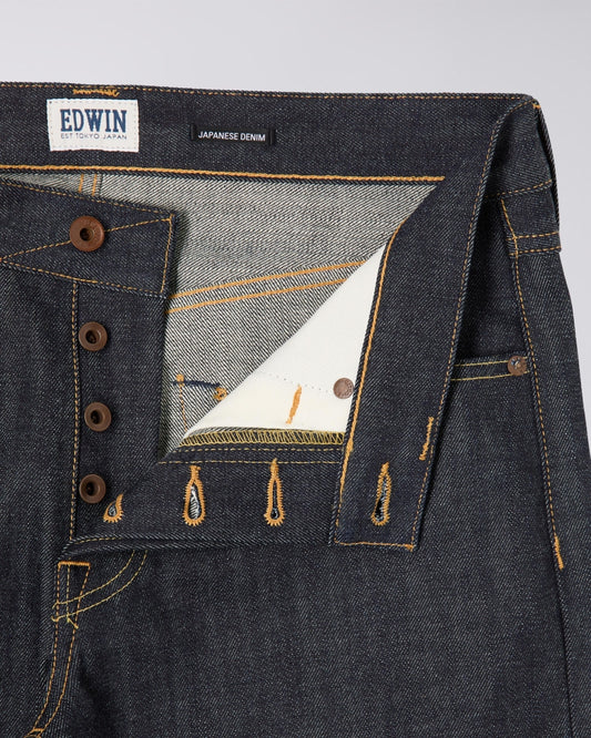 ED-47 Regular Straight Jeans, Red Selvage 14oz - Blue Unwashed