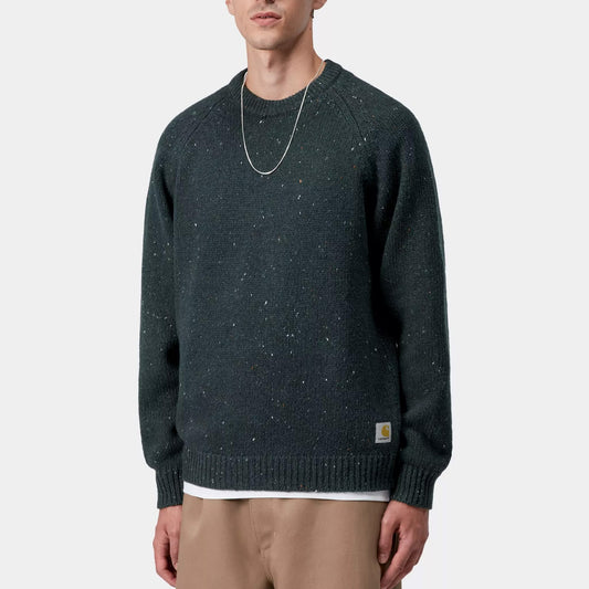 Anglistic Sweater - Speckled Deep Lagoon