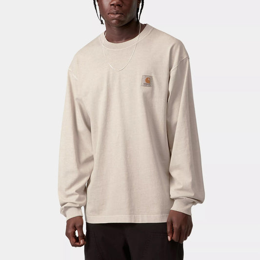 L/S Vista Waffle T-Shirt - Fleur De Sel garment dyed