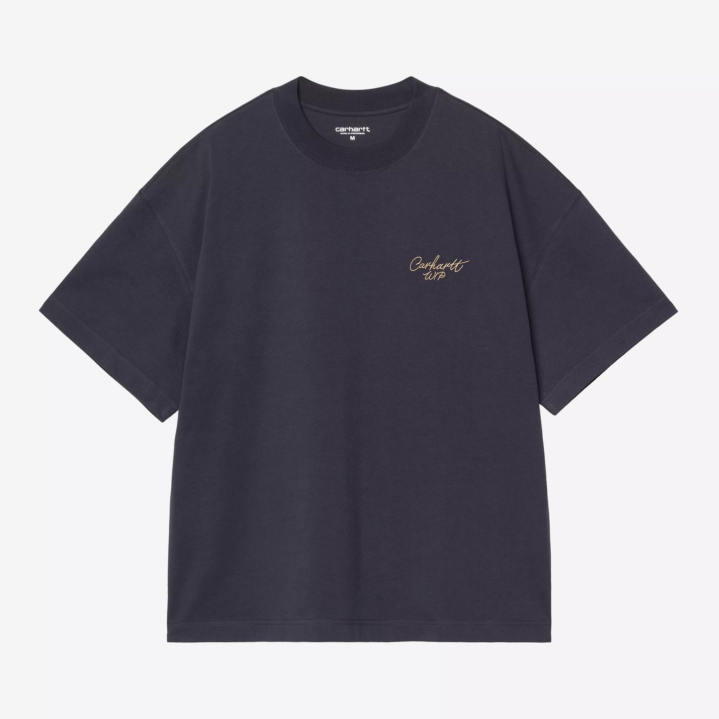 S/S Signature Script T-Shirt - Dark Navy / WIP Dusty H