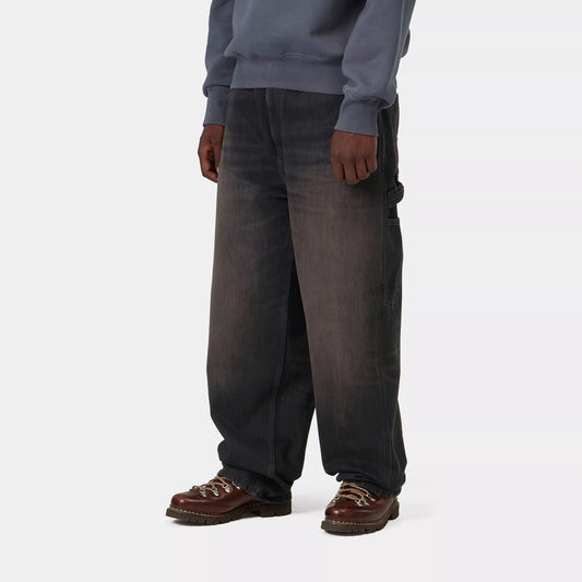 OG Single Knee Pant - Black tobacco used wash