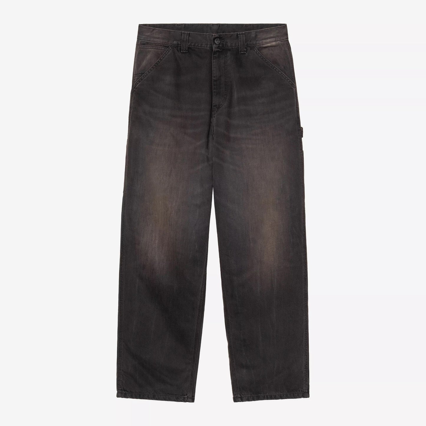 OG Single Knee Pant - Black tobacco used wash