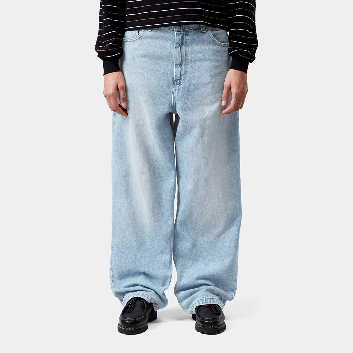 W' Brandon Pant - Blue, Heavy Worn Bleached