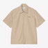 S/S Postal Zip Shirt - Iroko / Black