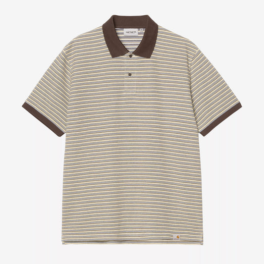 S/S Dion Polo - Dion Stripe / Wax