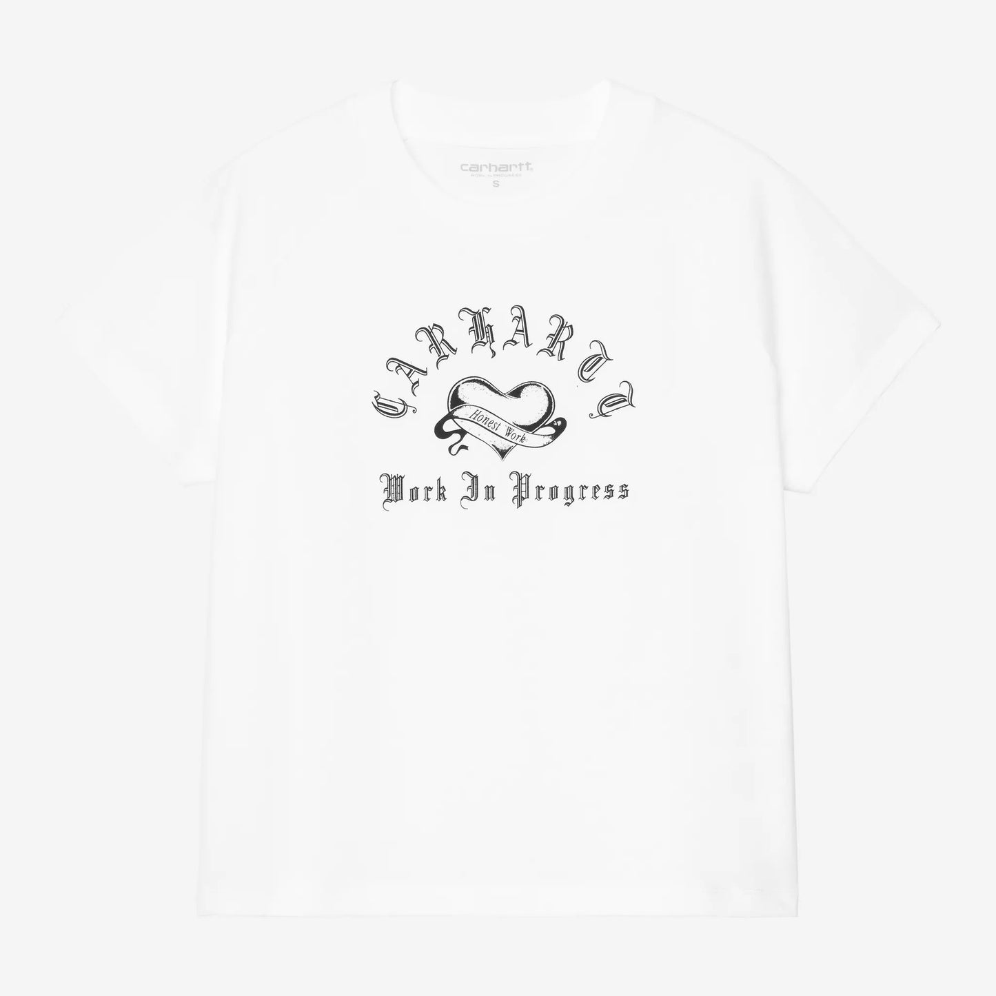 W' S/S Honest Work T-Shirt - White / Black