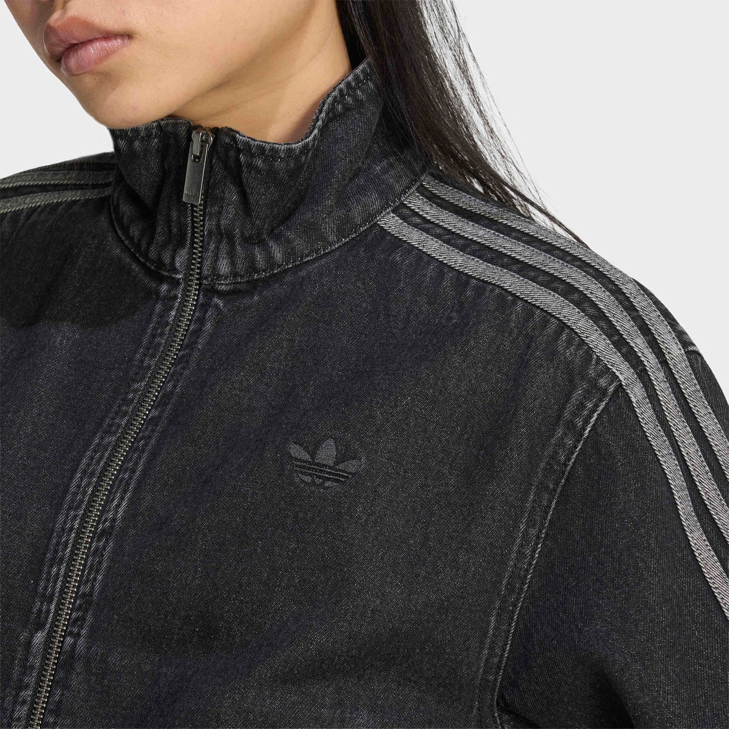 Women's Firebird Denim Track Top - True Black