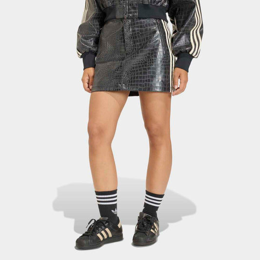 Pleather Mini Skirt - Black