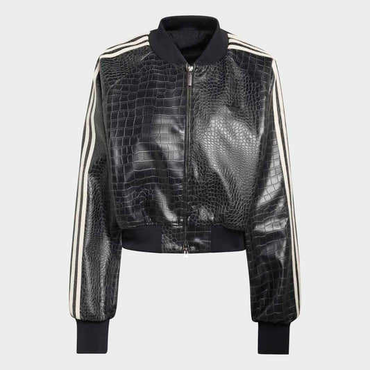 Womens SST Pleather Jacket - Black