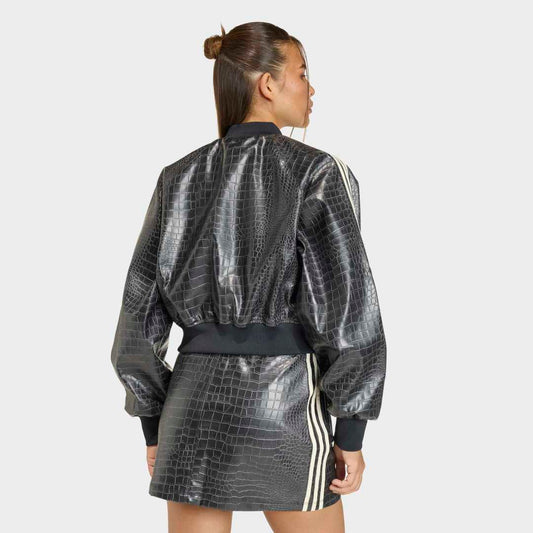 Womens SST Pleather Jacket - Black