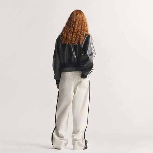 Womens SST Pleather Jacket - Black