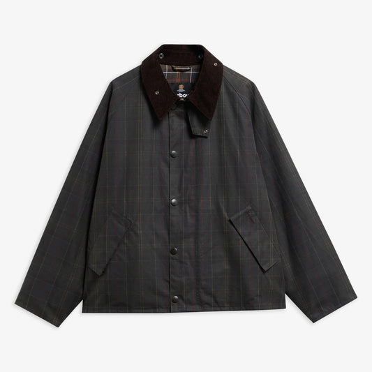 Tartan Transport Waxed Jacket - Dark Tartan