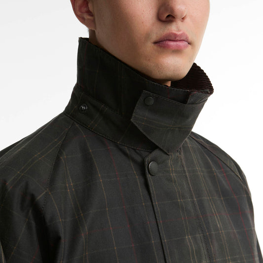 Tartan Transport Waxed Jacket - Dark Tartan