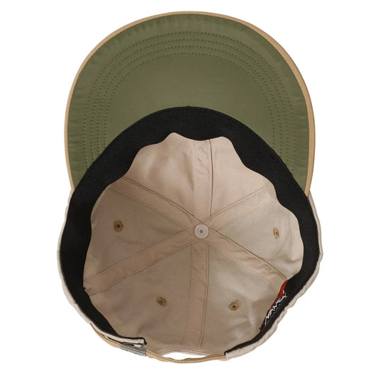 Cotton Twill Bi-Color Cap - Beige