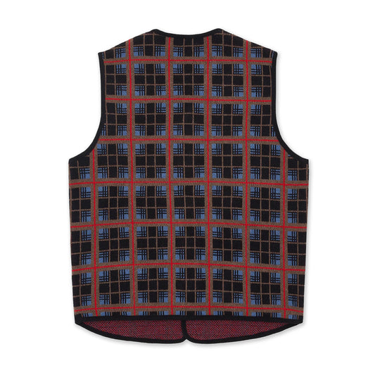 Packham Vest - Blue Tartan