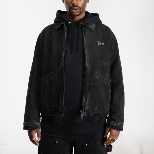 Washed Canvas Jacket - Black
