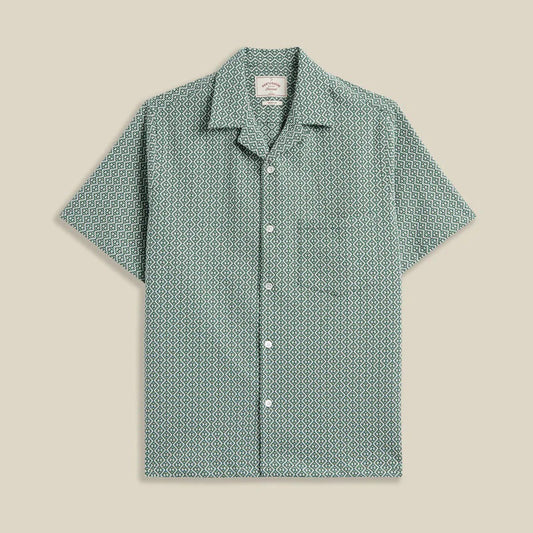 Portuguese Tile Shirt - Green