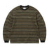 Pattern Striped L/S Tee - Khaki