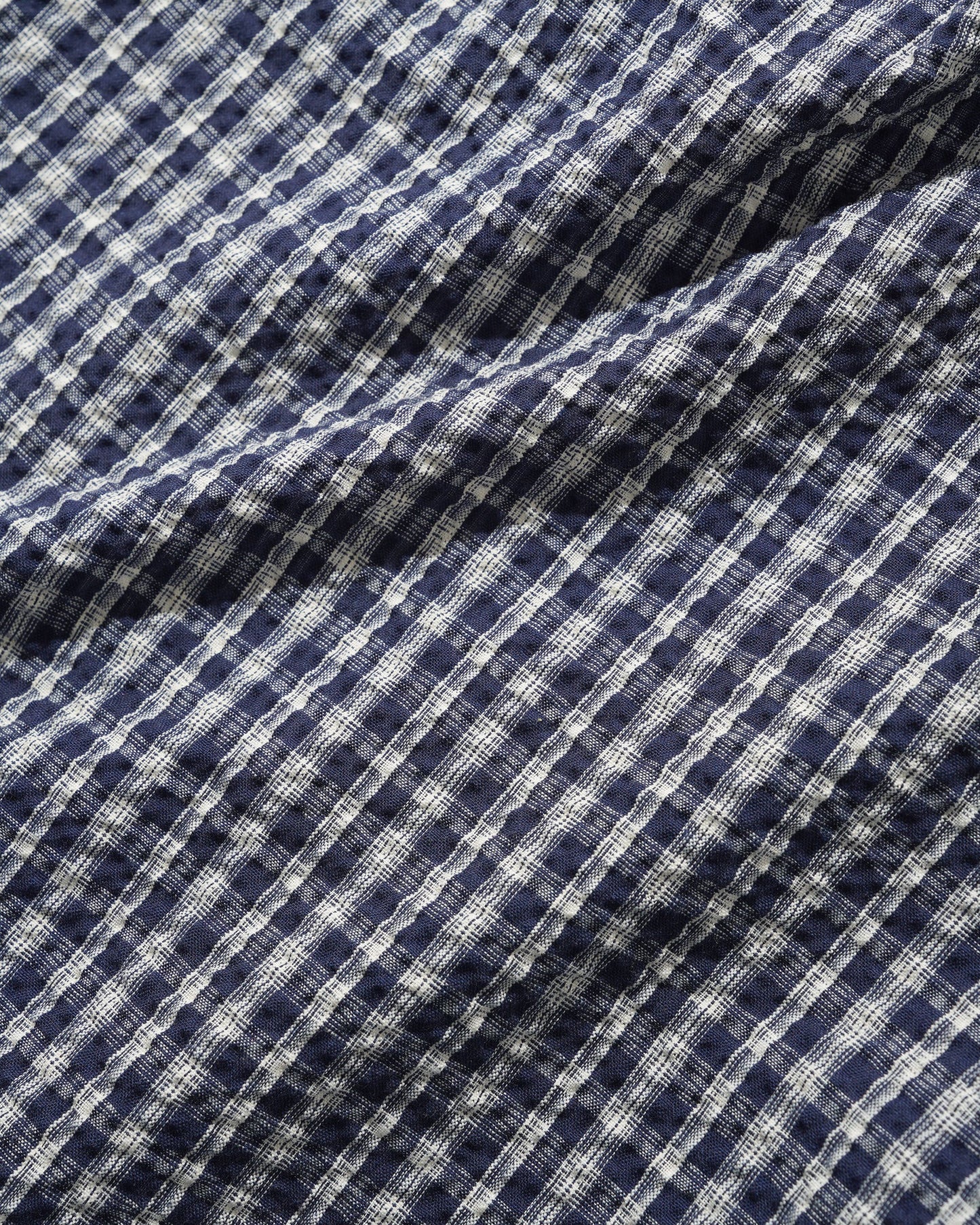 Pleated Shorts - Navy Plaid