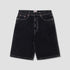 Wide 5 Short - Washed Black Denim