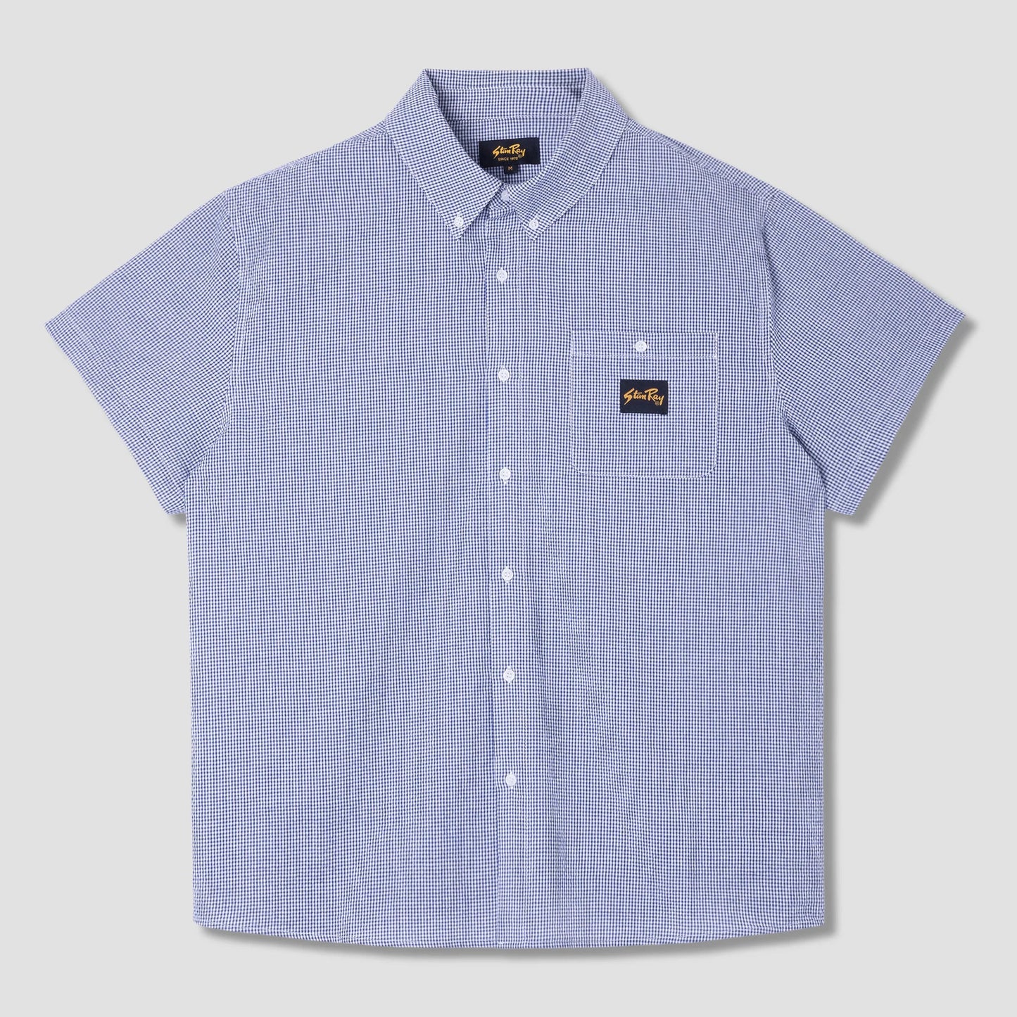SS Flannel Shirt - Blue Gingham