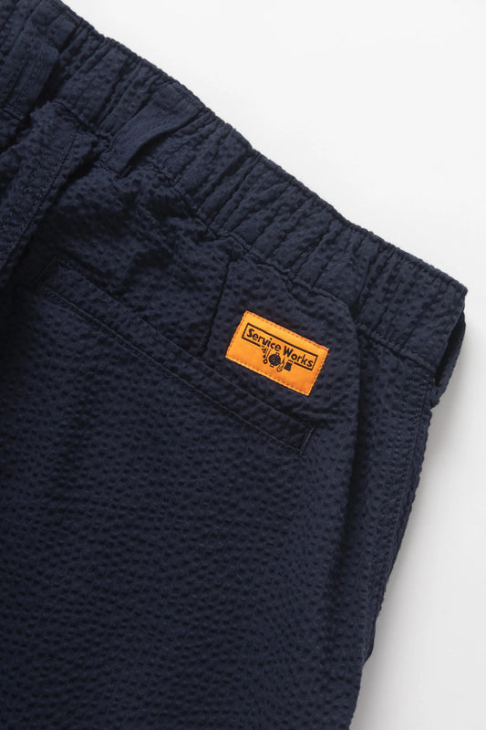 Seersucker Waiter Pants - Dark Navy