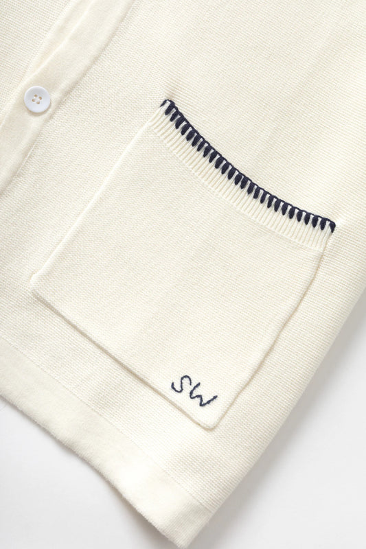 Blanket Stitch Knit - Off White