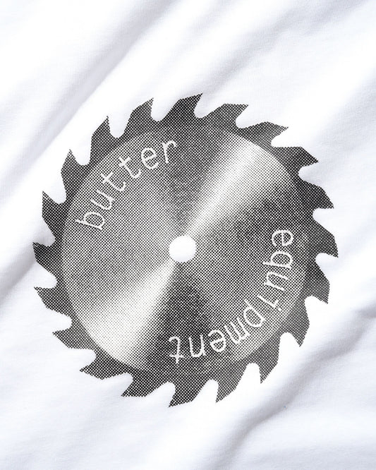 Saw Blade Tee - White