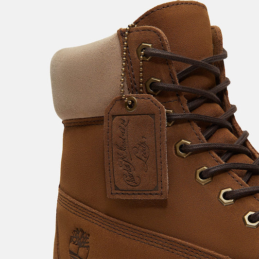 Premium 6” Lace Up Waterproof Boot - Medium Brown Suede