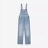 W' Bib Overall Straight - Blue, Burst Washed