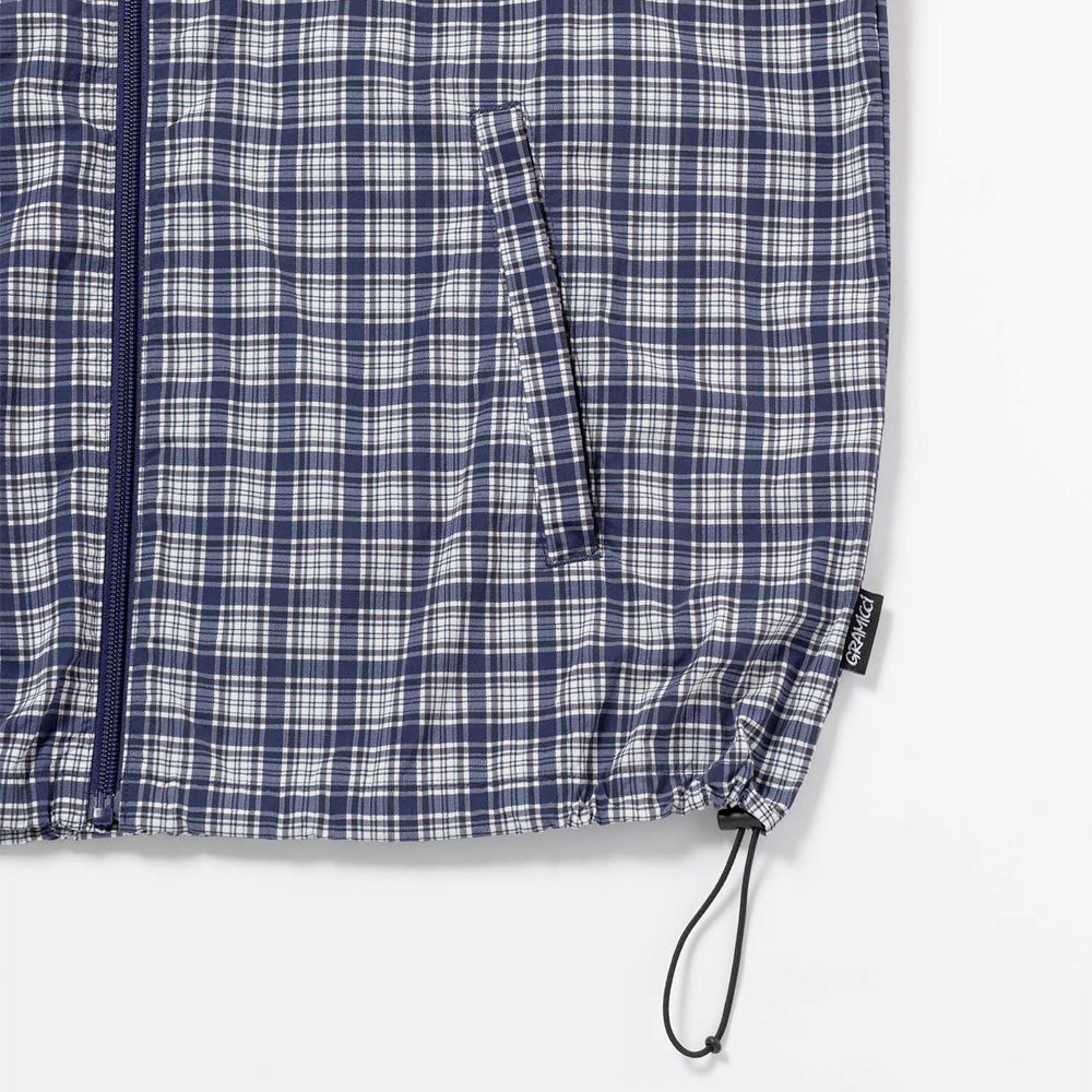 Checkered Shell Jacket - Navy Check