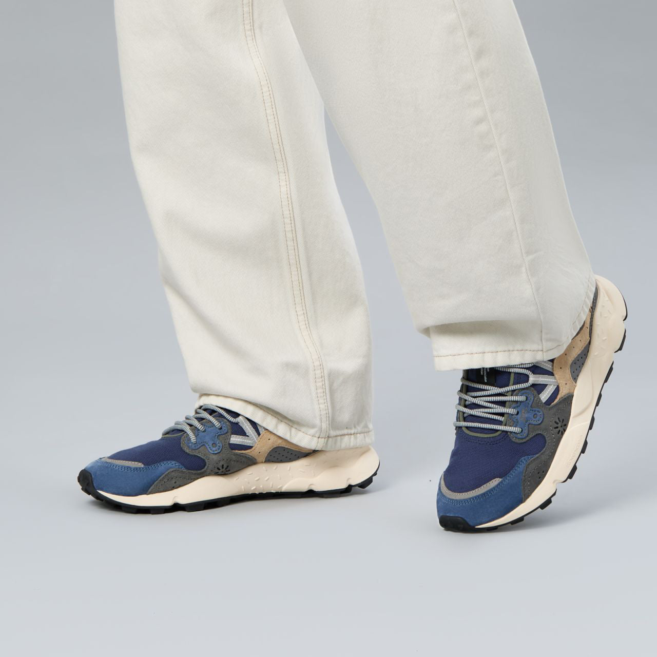 Yamano 3 Man, Suede / Canvas - Navy / Anthracite