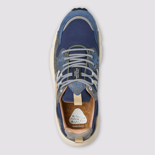 Yamano 3 Man, Suede / Canvas - Navy / Anthracite