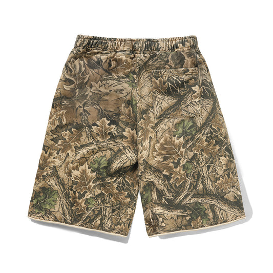 Fleece Shorts - Forest Camo