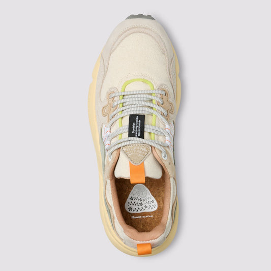 Yamano 3 Uni, Suede / Canvas - Off White / Sage