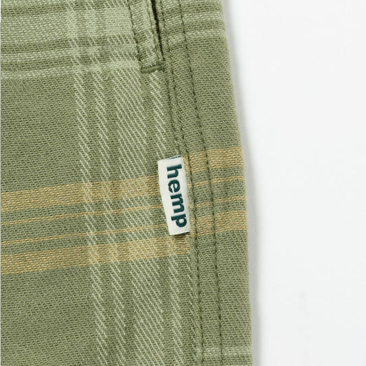 Hemp G-Short - Plaid