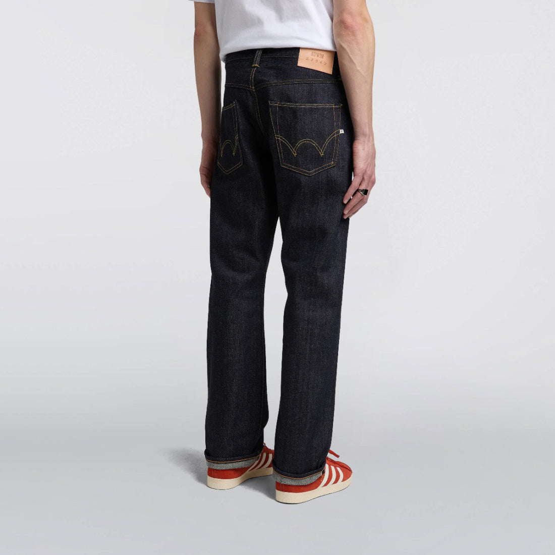 ED-47 Regular Straight Jeans, Red Selvage 14oz - Blue Unwashed