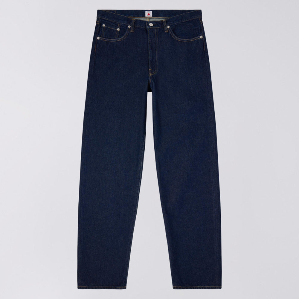 Loose Fit Jeans, Kaihara Pure Indigo Openend Denim, 12.5oz - Blue Rinsed