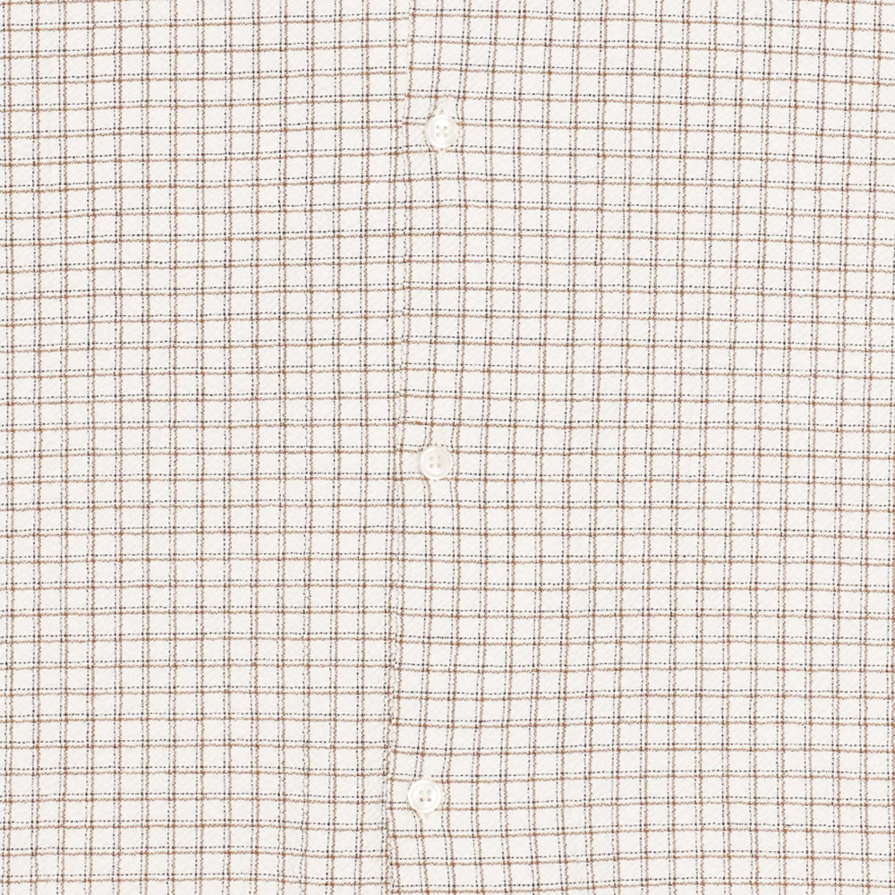 Zed SS Shirt - White / Brown